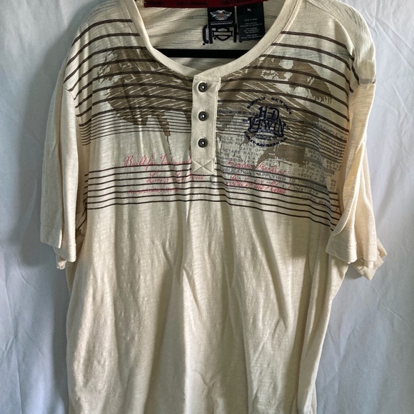 Harley Davidson V-Twin 3 button pullover. - Picture 1 of 4